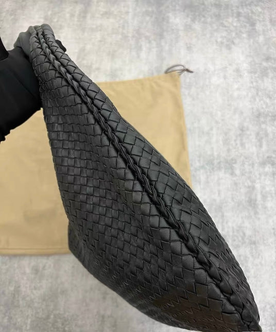 Bottega Veneta Veneta Sac Hobo Maxi en Cuir Noir 52-54cm