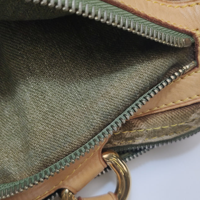 Louis Vuitton Green Denim Neo Speedy Boston Bag