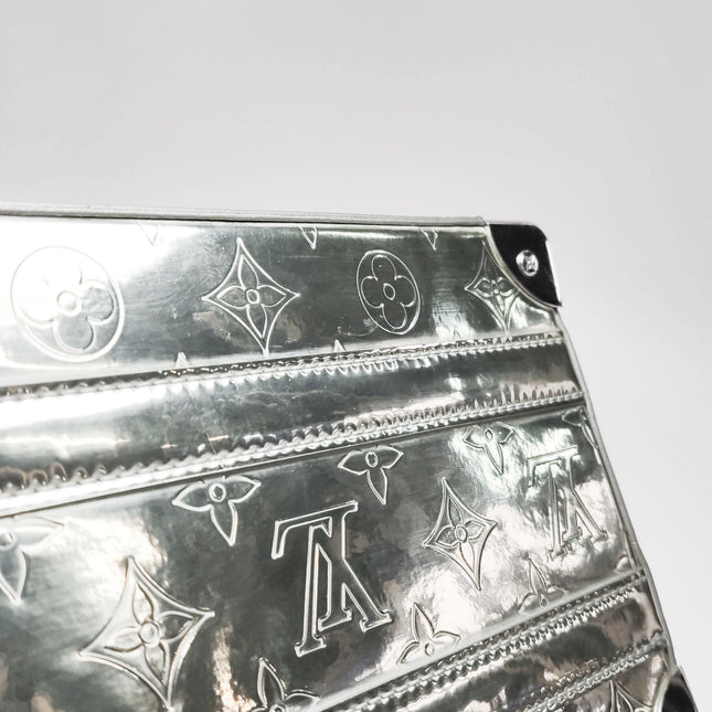 Louis Vuitton Soft Trunk Silver Patent Leather Monogram Crossbody Bag