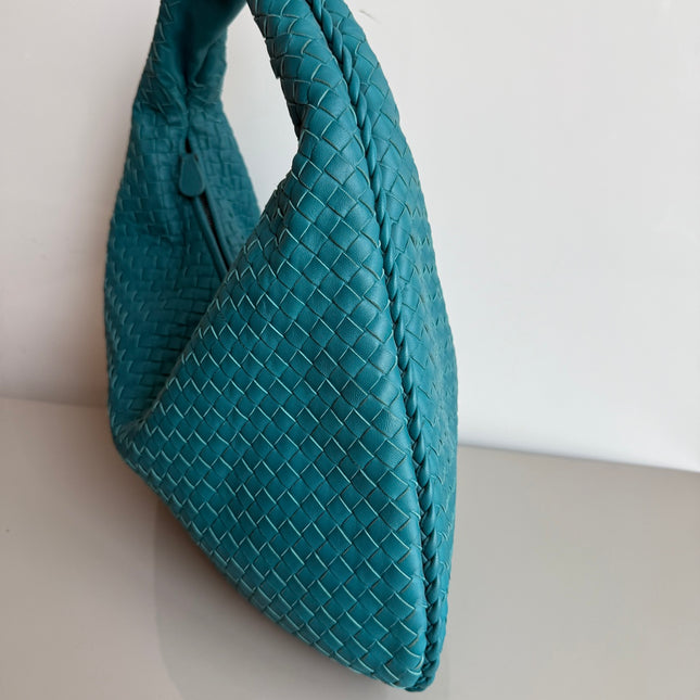 Bottega Veneta Hobo Bag Lambskin leather Green 47cm