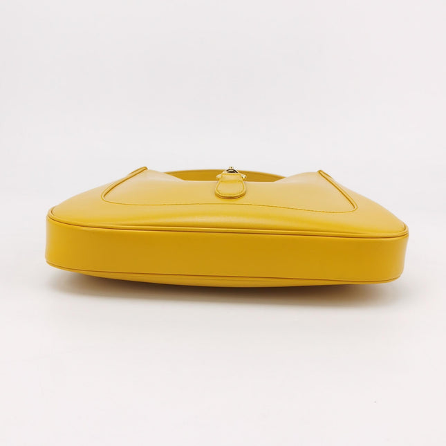 Gucci Jackie 1961 Yellow Leather Bag Small Shoulder Bag With Strap