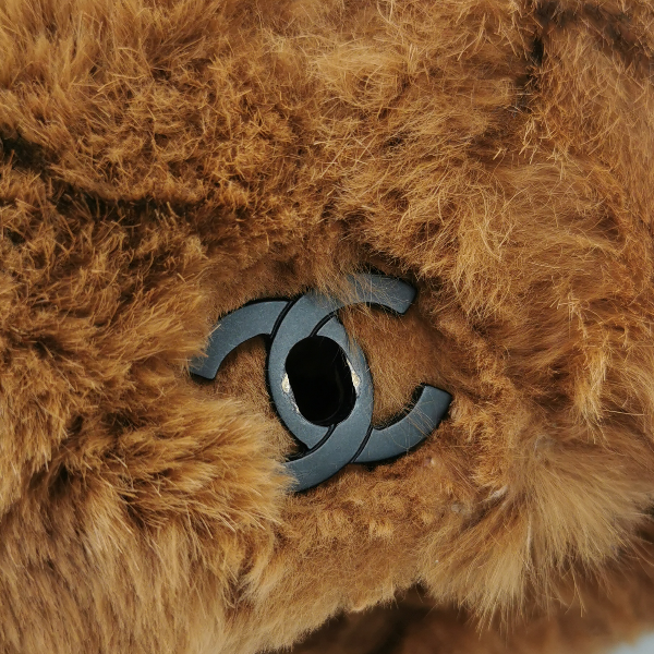 Sold Chanel 2002 Brown Lapan Rabbit Fur Vintage Flap Bag