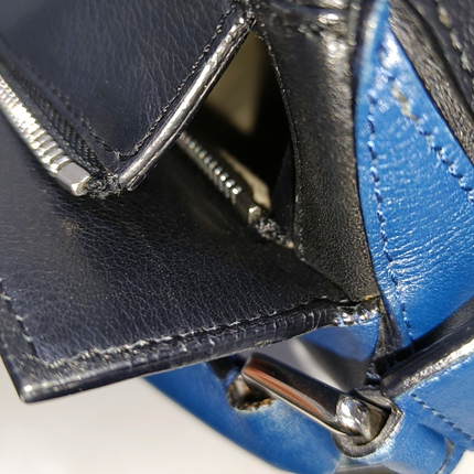 Loewe Puzzle Medium Multicolor Navy Calfskin leather bag