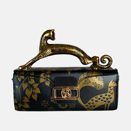 LANVIN Rateau Pencil Cat leather shoulder bag