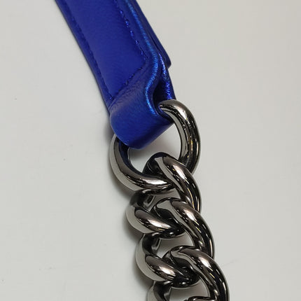 Chanel Le Boy Small Electric Royal Blue Patent Leather Bag