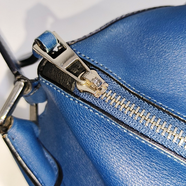 Loewe Puzzle Medium Multicolor Navy Calfskin leather bag