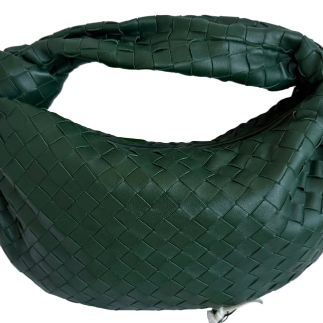 Bottega Veneta Teen Jodie Leather Dark Forest Green 36cm-Luxbags