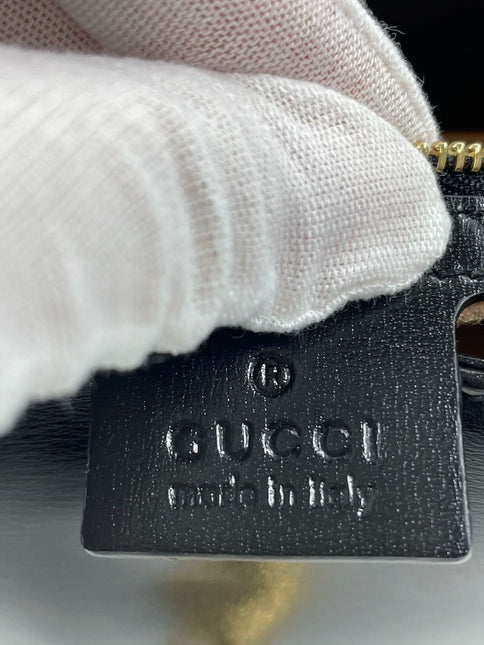 Sold Gucci Jackie 1961 Black Leather Bag with Adjustable Strap