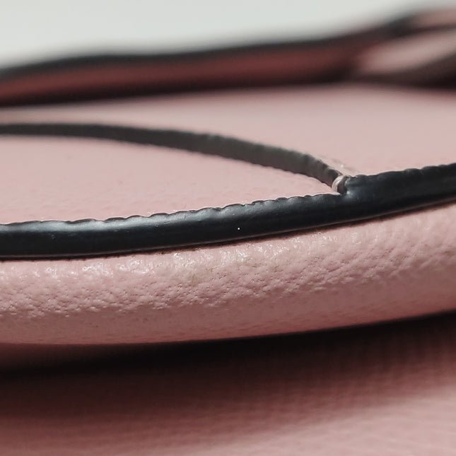 Dior Saddle Mini Cherry Blossom Pink Grained Leather GHW with Strap