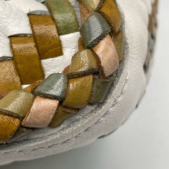 Loewe Puzzle Small Leather Woven Braided Multicolor Crossbody Bag