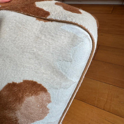 Fendi Mamma Baguette Large Pony hair in Cow Print Natural Color