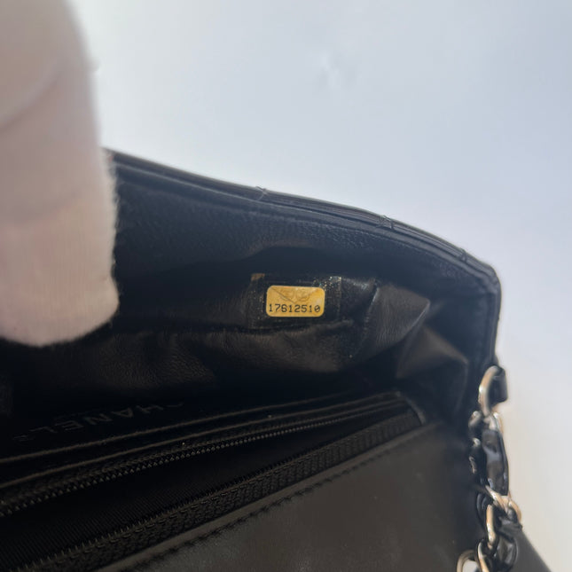 Sold Chanel Classic Flap Rectangular Mini Black Patent Leather Silver Hardware, 2012-2013