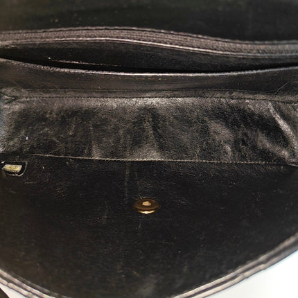 Chanel Classic Flap Medium Happy Stitch Cuir de veau vieilli noir Finitions dorées, 2015-2016