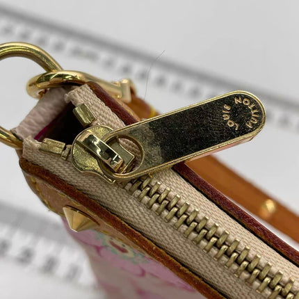 Louis Vuitton x Takashi Murakami Cherry Blossom Pochette Accessoire Pink Monogram