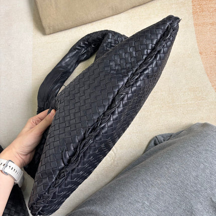 Bottega Veneta Veneta Hobo Dark Navy Intreciatto Leather Bag Large 47cm