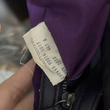 Bottega Veneta Belly Hobo Intrecciato Leather Navy Purple Inside 5077 Medium 40cm