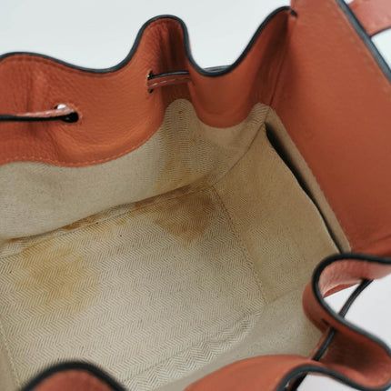 Loewe Hammock Mini Caramel Calfskin Leather Top Handle Crossbody Bag