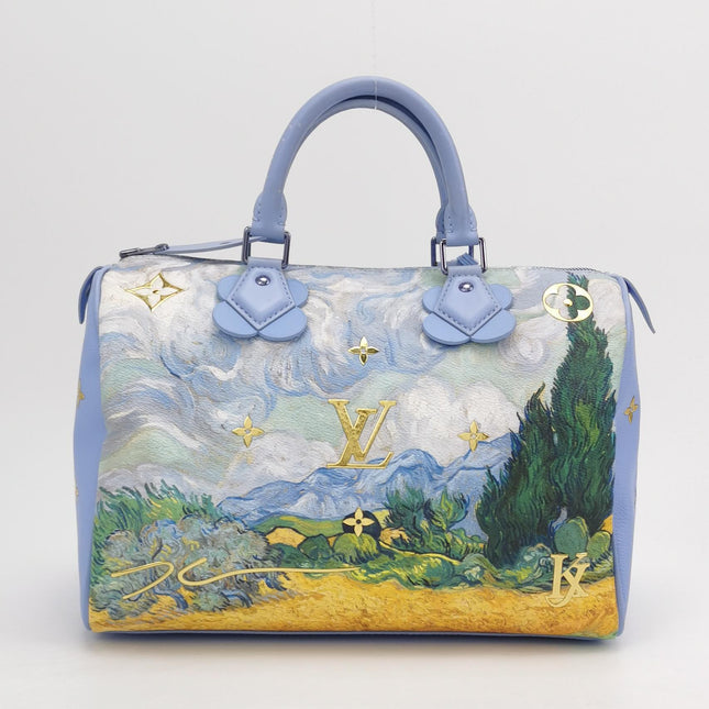 Louis Vuitton x Jeff Koons Speedy 30 Van Gogh Top Handle Bag