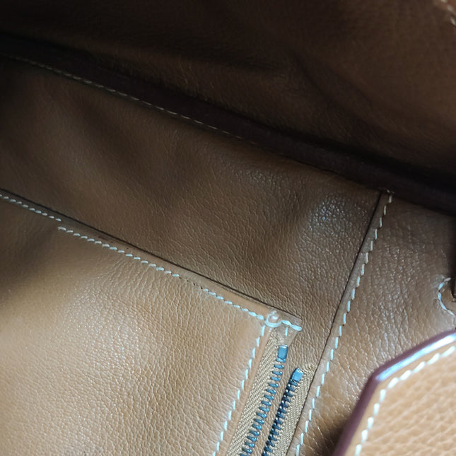 Hermes Birkin 35 Gold Togo Calfskin Leather Palladium Hardware 2004