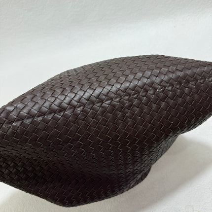 Sold Bottega Veneta Maxi Convertible Tote Bag Hobo Brown Leather Two-way Carry 50cm