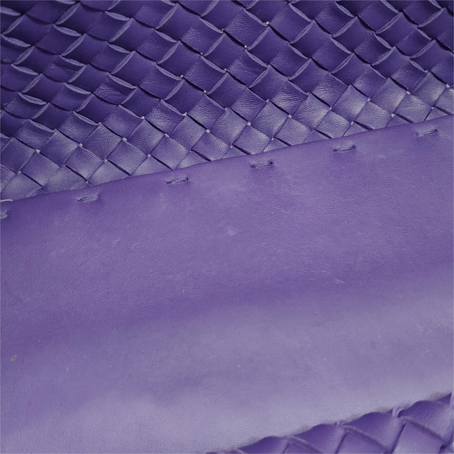 Bottega Veneta Cabat Large Intreccio Leather Tote Bag Purple with Pouch 40cm