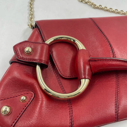 Gucci Horsebit 1955 Large Red Leather Shoulder Bag