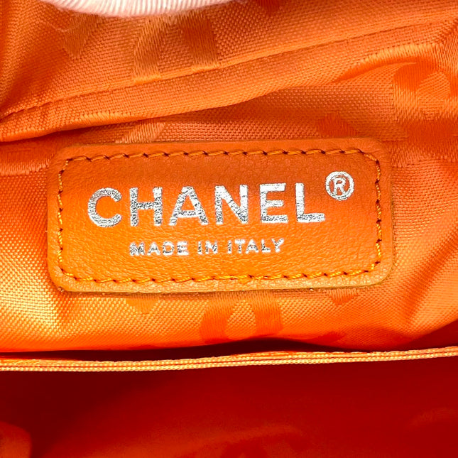 Chanel Cambon Multi-pocket Ligne Reporter Bag Large White Calfskin Leather