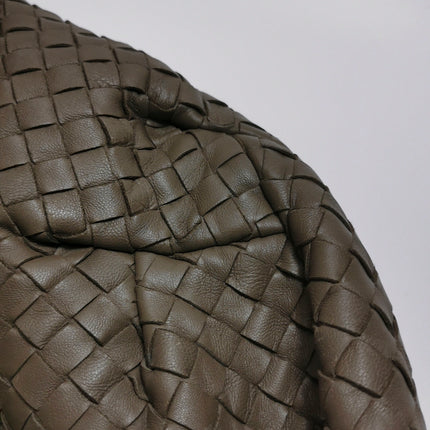 Bottega Veneta Belly Hobo Intreccio Leather Grey Large 54cm