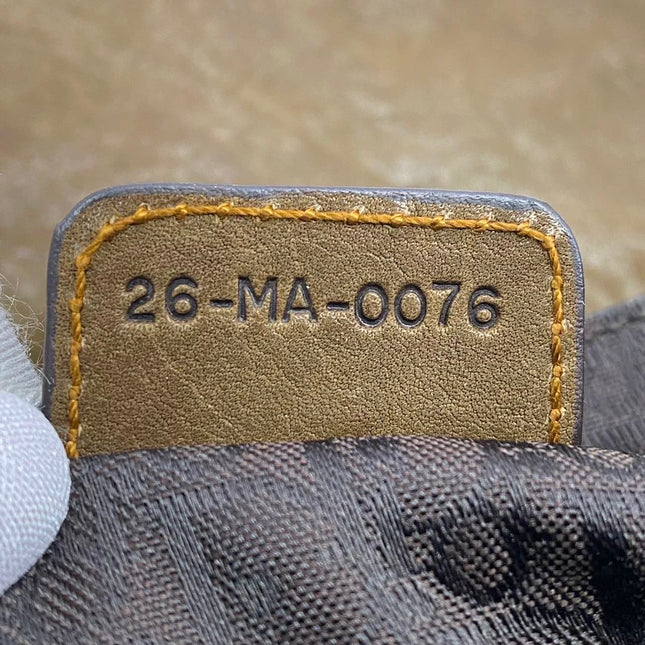 Dior Vintage Gaucho Mini Brown Leather Crossbody Bag 2006