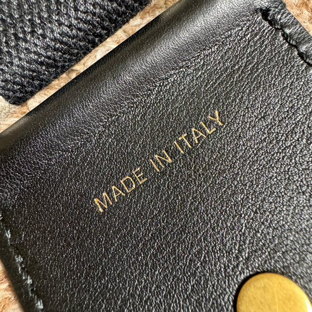 Sold Dior Saddle Strap black canvas with Dior Logo