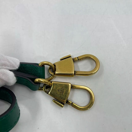 Gucci Diana Mini Green Leather Bag Bamboo Handle with Strap
