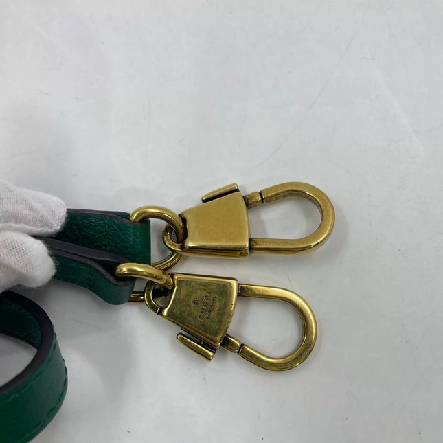 Gucci Diana Mini Green Leather Bag Bamboo Handle with Strap