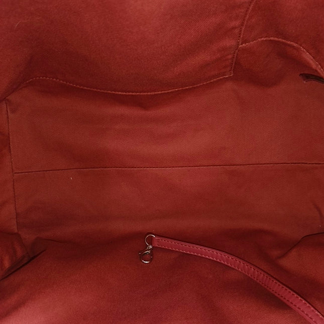 Chanel Deauville Tote Medium Pink Denim White Leather Top Handle