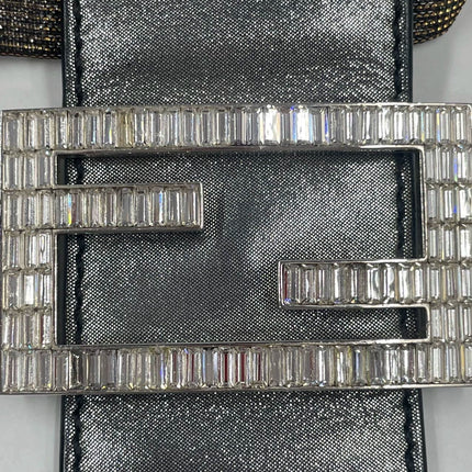Fendi Baguette Iridescent Brown Zucca Print with Crystal Buckle