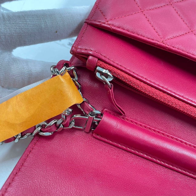 Sold Chanel Wallet on Chain WOC Fuchsia Lambskin Leather