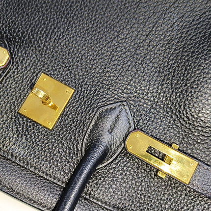 Hermes Birkin 35 Recolored Black Togo Calfskin Leather Gold-tone Hardware 2010