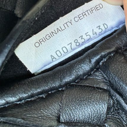 Sold Bottega Veneta Small Andiamo Black Intrecciato Handbag