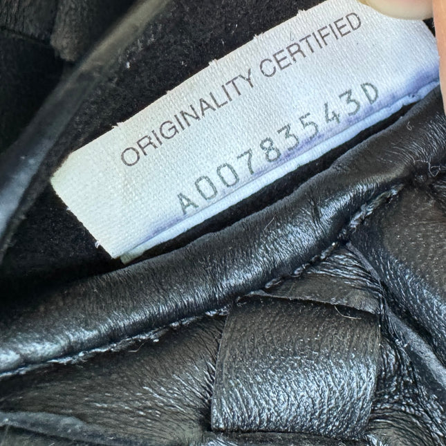 Sold Bottega Veneta Small Andiamo Black Intrecciato Handbag