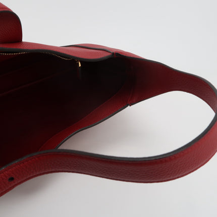 Gucci Jackie 1961 Medium Red Graind Leather Gold Hardware