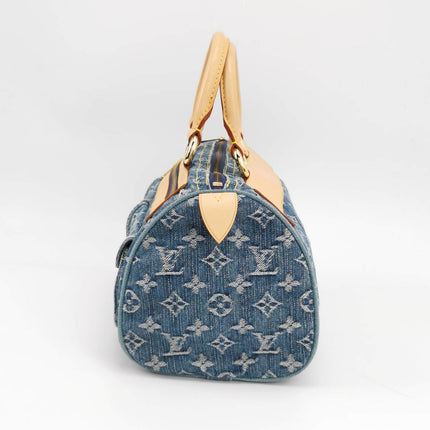Sold Louis Vuitton Denim Neo Speedy Boston Bag