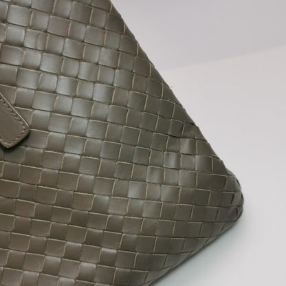 Bottega Veneta Roma Large Intrecciato Nappa Leather Grey 35cm