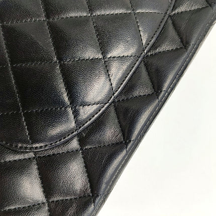 Chanel Classic Flap Medium Black Lambskin Leather Gold Hardware 2009-2010