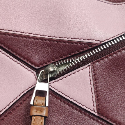 Loewe Puzzle Small Pink Burgundy Stripes Crossbody Bag