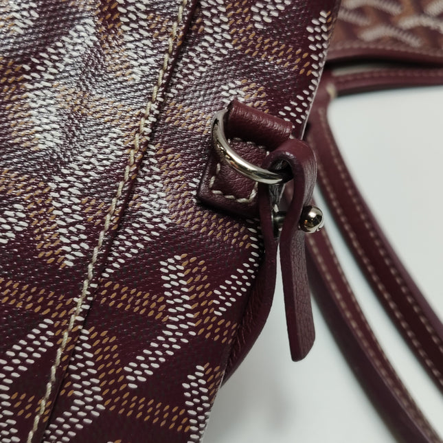 Goyard Saint Louis PM Medium Burgundy Goyardine Tote 2017