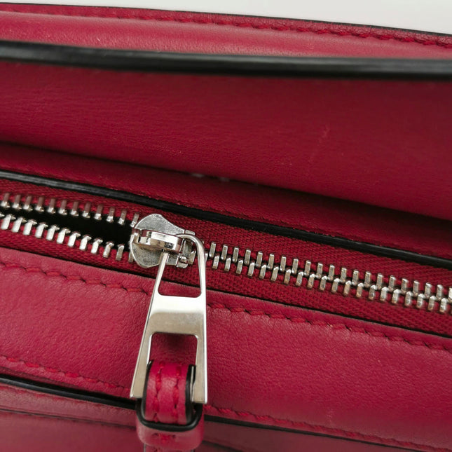 Sold Loewe Puzzle Mini Red Calfskin Leather Crossbody Bag