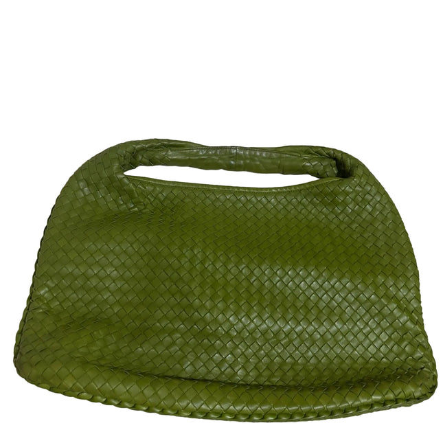 Bottega Veneta Veneta Hobo Avocado Green 45cm Lambskin Leather-Luxbags