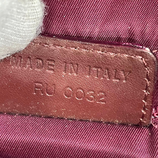 Dior Vintage Double Saddle Burgundy Oblique Monogram Canvas Gold Hardware