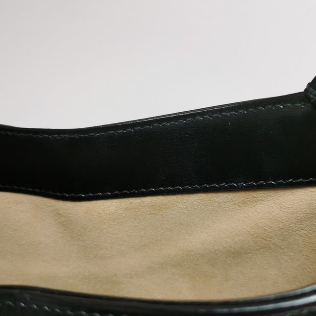 Sold Gucci Jackie 1961 Black Leather Bag Small with Adjustable Strap
