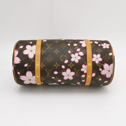 Louis Vuitton x Takashi Murakami Papillon 28 Cherry Blossom Monogram Handbag