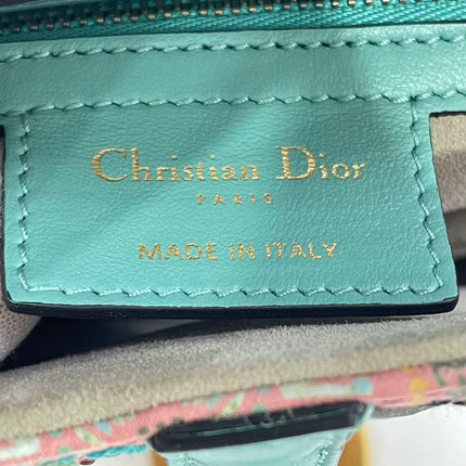 Dior In Lights Saddle Medium Multicolor Beads and Calfskin Leather Shoulder Bag